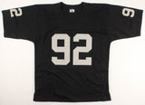 Ted Washington Signed Oakland Raiders Jersey (Pro Player Hologram) Nose Tackle