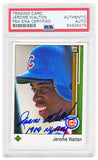 Jerome Walton Signed Cubs 1989 Upper Deck Rookie Card #765 w/ROY - (PSA Slabbed)