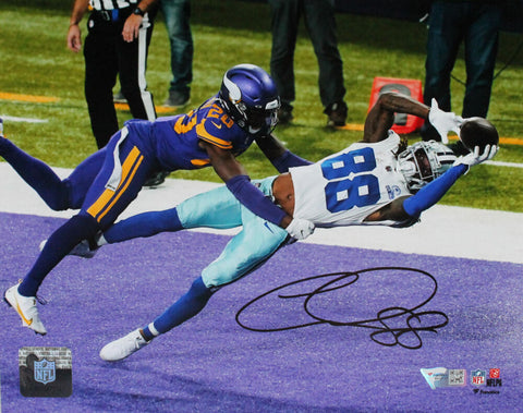 CeeDee Lamb Autographed Dallas Cowboys TD Vs Vikings 8X10 Photo-Fanatics *Black