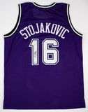 Peja Stojakovic Signed Sacramento Kings Jersey (Beckett) 3xNBA All Star