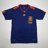 Autographed/Signed Fernando Torres Spain Blue Soccer Jersey Beckett COA #2