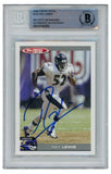 Ray Lewis Autographed/Signed 2004 Topps #152 Trading Card Slab Beckett 52664