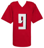 Michael Penix Jr. (FALCONS) Signed Red Custom Football Jersey - (SCHWARTZ COA)