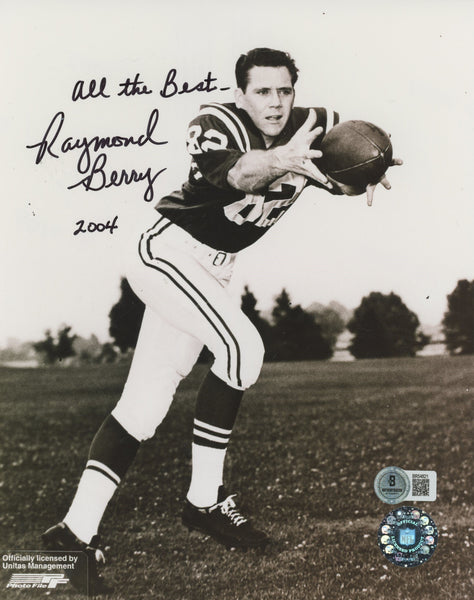 Colts Raymond Berry "All the Best 2004" Authentic Signed 8x10 Photo BAS #BR54821