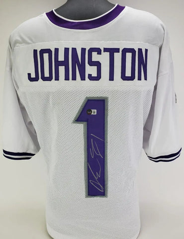 Quentin Johnston Signed TCU Horned Frogs Jersey (Beckett) L A Chargers Receiver