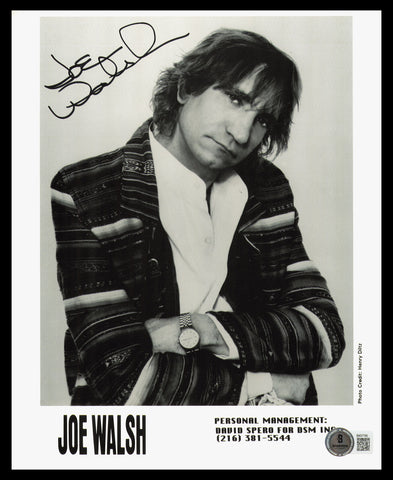 Joe Walsh Autographed Signed 8x10 Photo The Eagles Beckett BAS QR #BM37760
