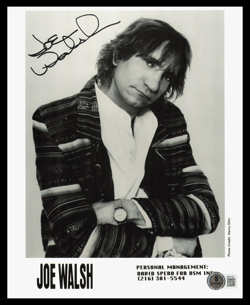 Joe Walsh Autographed Signed 8x10 Photo The Eagles Beckett BAS QR #BM37760