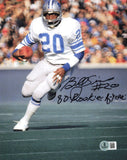 Billy Sims Autographed 8x10 Photo Lions "80 Rookie of Year" Beckett QR #BS12789