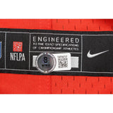 Tedy Bruschi Autographed New England Patriots Red Nike Jersey Beckett 44671