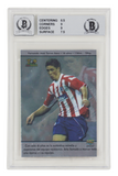 Fernando Torres Signed 2002-03 Mundicromo Top Liga Rookie Card - BGS 8 Auto 10