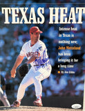 John Wetteland Rangers Autographed Sports Spectrum Magazine Inside photo JSA COA
