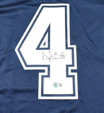 Dak Prescott Autographed Dallas Cowboys Nike Limited Vapor Jersey-Beckett W Holo