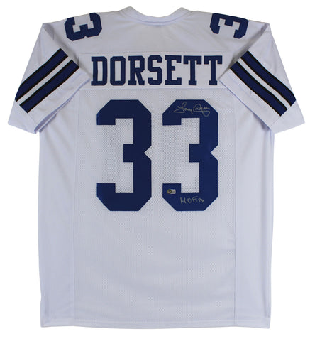 Tony Dorsett "HOF 94" Authentic Signed White Pro Style Jersey Autographed BAS