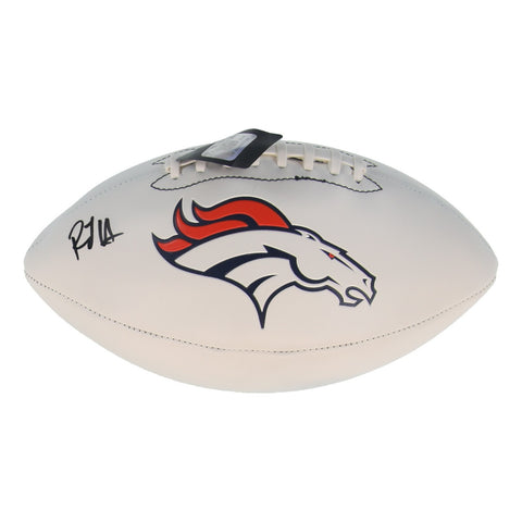 R J Harvey Signed Denver Broncos Logo Football (JSA) 2nd Round Draft Pick / UCF