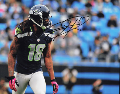Sidney Rice Autographed Signed 11x14 Photo Seattle Seahawks SKU #243985