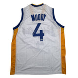 Autographed/Signed Moses Moody Golden State White Jersey Beckett BAS COA