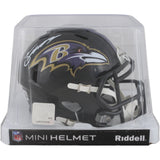 Zay Flowers Autographed Baltimore Ravens Mini Helmet Beckett Witness 50967