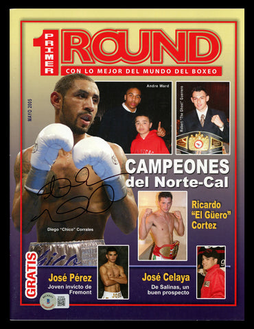Andre Ward Autographed Signed Primer Round Magazine Beckett BAS QR #BK08826