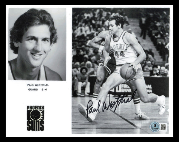 Paul Westphal Autographed Signed 8x10 Photo Phoenix Suns Beckett BAS QR #BS30268