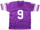 Tommy Kramer Signed Minnesota Vikings Jersey (JSA) Six T.D Passes in 1 Game 1986