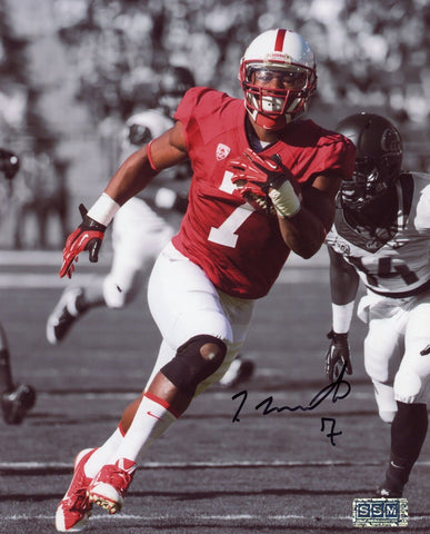 TY MONTGOMERY SIGNED AUTOGRAPHED STANFORD CARDINAL 8x10 PHOTO COA