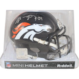 Shannon Sharpe Autographed Denver Broncos TB Mini Helmet Beckett Witness 50802