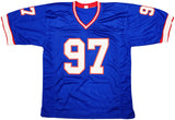BUFFALO BILLS CORNELIUS BENNETT AUTOGRAPHED BLUE JERSEY BECKETT WITNESS 213095