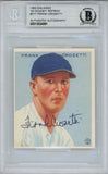 Frank Crosetti Signed 1983 Galasso '33 Goudey Reprint #217 Card Beckett Slab