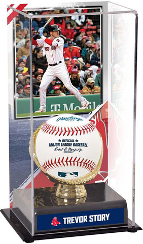 Trevor Story Boston Red Sox Gold Glove Display Case with Image