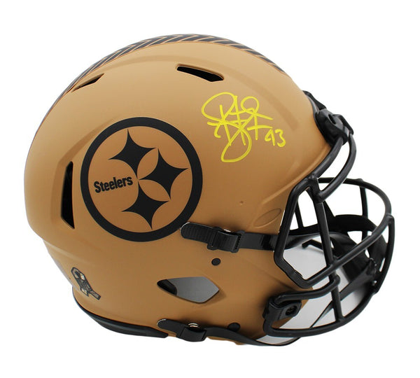 Troy Polamalu Signed Steelers Speed Authentic Salute To Service 2 NFL Helmet