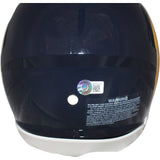 Kurt Warner Marshall Faulk Dick Vermiel LA Rams TB Pro Helmet Beckett 42259
