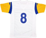 LOS ANGELES RAMS JARED VERSE AUTOGRAPHED WHITE JERSEY BECKETT BAS WITNESS 242683