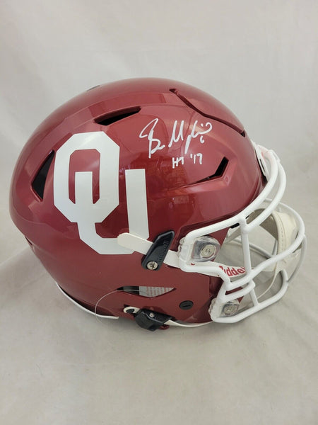 BAKER MAYFIELD SIGNED OKLAHOMA SOONERS F/S SPEEDFLEX AUTHENTIC HELMET – Super Sports Center