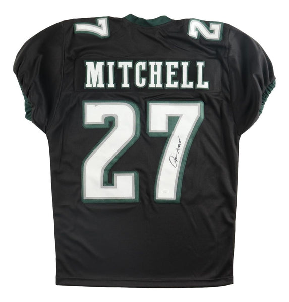 Quinyon Mitchell Philadelphia Signed Black Pro-Cut Football Jersey JSA Hologram