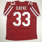 Autographed/Signed Ron Dayne Wisconsin Red College Football Jersey Tristar COA