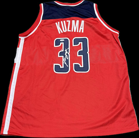 Kyle Kuzma Signed Jersey PSA Washington Wizards Autographed