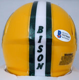 TREY LANCE AUTOGRAPHED NORTH DAKOTA STATE BISON SPEED MINI HELMET BECKETT 187734