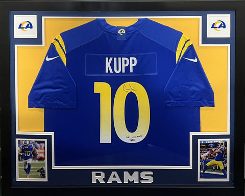Cooper Kupp LA Rams Signed Super Bowl MVP Autograph Nike Jersey Framed Fanatics