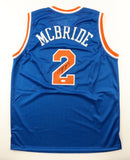Deuce Miles McBride Signed New York Knicks Blue Jersey (JSA) 2021 NBA Draft Pick