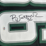 Autographed/Signed Brian Westbrook Philadelphia Black Jersey PSA/DNA COA