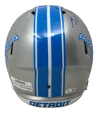 Sam LaPorta Signed Detroit Lions Full Size Speed Replica Helmet BAS w/ Case