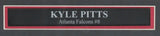Kyle Pitts Signed/Autographed Atlanta Falcons 16x20 Photo Framed JSA 209213