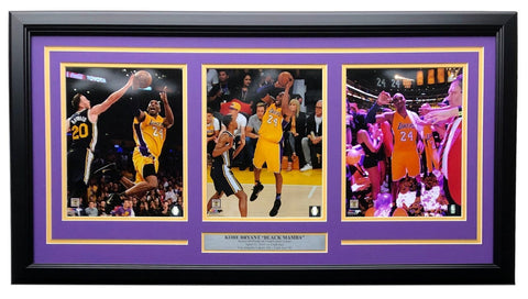 Kobe Bryant Framed Lakers 31x19 Last Game Photo Collage