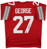 Eddie George Signed Ohio State Buckeyes Jersey (Beckett) 1995 Heisman Trophy