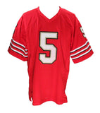 Jeff Garcia Signed/Autographed Red Custom Football Jersey 49ers JSA 193580