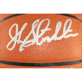 John Stockton Karl Malone Autographed/Signed Utah Jazz Basketball Beckett 53106