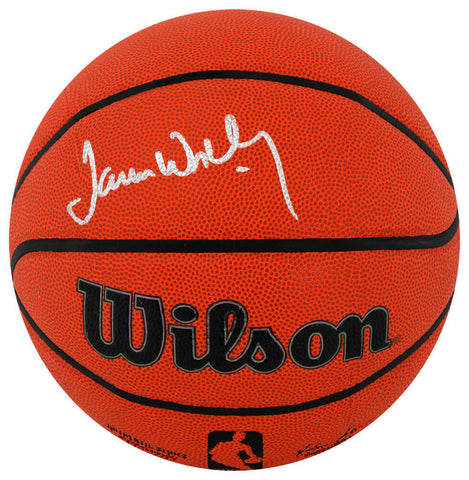 James Worthy Signed Wilson Indoor/Outdoor NBA Basketball - (SCHWARTZ COA)