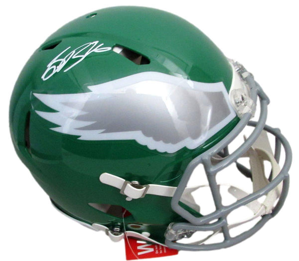 Saquon Barkley Signed Kelly-green Full Size Authentic Helmet Eagles PSA 195231