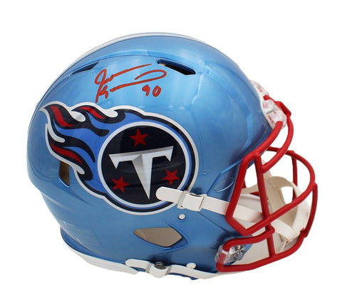 Jevon Kearse Signed Tennessee Titans Speed Authentic Flash NFL Helmet