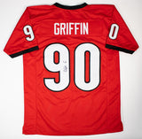 Elijah Griffin Signed Georgia Bulldogs Jersey (JSA) Dawgs 2025 5 Star Recruit DL